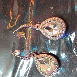 Rhinestone dress up earrings
